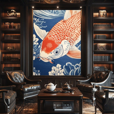 Koi Fish Japanese Painting